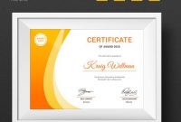 Award Certificate Template #73891 | Certificate Templates within Small Certificate Template