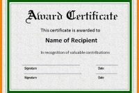 Award-Certificate-Template-Doc-Docx-Examples-Certificates throughout Sample Award Certificates Templates