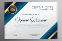 Award Diploma Certificate Template Design Vector for Design A Certificate Template