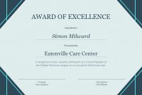 Award Of Excellence – Certificate Template | Visme pertaining to Award Of Excellence Certificate Template