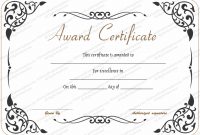 Award Of Excellence Template – For Word with regard to Award Of Excellence Certificate Template