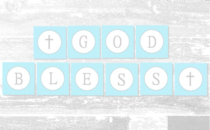 Baby Boy Baptism Banner | Free Printable | A Slice Of Ky for Christening Banner Template Free