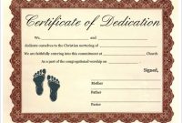 Baby Dedication Certificate Template - 21+ Free Word, Pdf for Baby Dedication Certificate Template