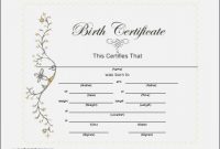 Baby Doll Birth Certificate Template (1 | Birth Certificate in Baby Doll Birth Certificate Template