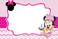 Baby Minnie Mouse Invitation Template | Free Invitation for Minnie Mouse Card Templates