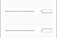 Bank Reconciliation Template | Double Entry Bookkeeping within Business Bank Reconciliation Template