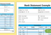 Bank Statement Example (Teacher Made) pertaining to Blank Bank Statement Template Download