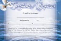 Baptism Certificates Free | Certificate Of Baptism with regard to Christian Baptism Certificate Template