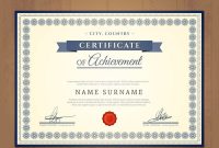 Beautiful Certificate Design Vector For Free Download within Beautiful Certificate Templates