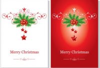 Beautiful Christmas Cards Vector Free Vector In Adobe inside Adobe Illustrator Christmas Card Template