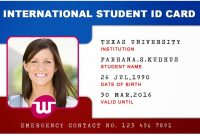 Beautiful Student Id Card Templates Desin And Sample Word regarding College Id Card Template Psd
