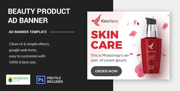 Beauty Care Product - Html5 Animated Banner Template inside Animated Banner Templates