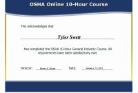 Best Ideas For Osha Certificate Template With Cover for Osha 10 Card Template