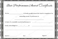 Best Performance Award Certificate 03 | Award Certificates with regard to Best Performance Certificate Template