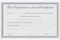 Best Performance Award Certificate 08 | Award Certificates with regard to Best Performance Certificate Template