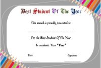 Best Student Of The Year Award Certificate | Awards pertaining to Student Of The Year Award Certificate Templates