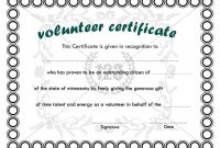 Best Volunteer Certificate Templates Download | Free pertaining to Volunteer Of The Year Certificate Template