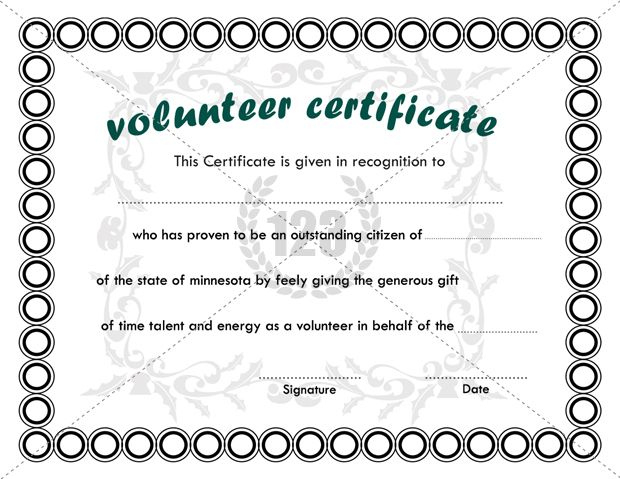 Best Volunteer Certificate Templates Download | Free regarding Volunteer Certificate Templates
