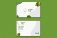 Bio Food Business Card Template | Free Psd File intended for Bio Card Template