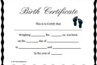 Birth Certificate Template 44 Free Word Pdf Psd Format intended for Baby Doll Birth Certificate Template