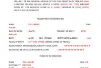 Birth Certificate Translation Template [En5Kxgy5Qpno] with regard to Mexican Birth Certificate Translation Template