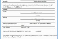 Birth Certificate Translation Template Uscis (12 with Uscis Birth Certificate Translation Template