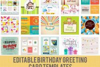 Birthday Card Template: 15 Free Editable Files To Download pertaining to Photoshop Birthday Card Template Free