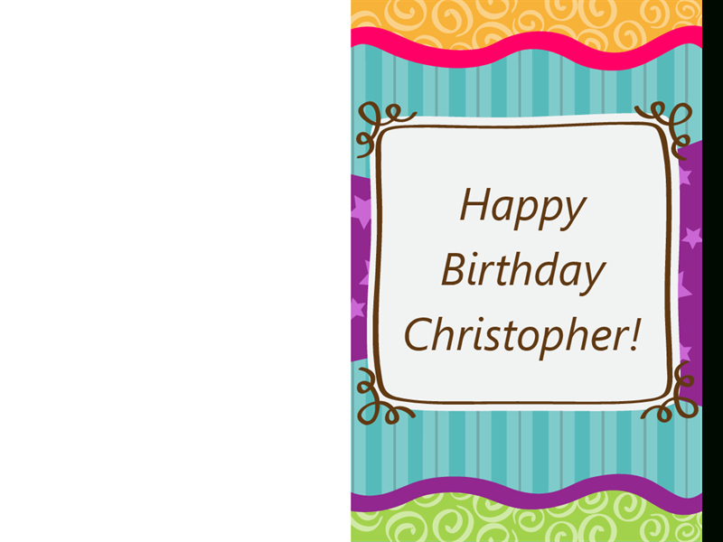 Birthday - Office with regard to Microsoft Word Birthday Card Template