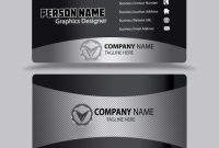Black And Silver Color Business Card Design Template Psd throughout Name Card Design Template Psd