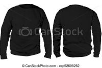 Black Sweater Long Sleeved Shirt Mockup Template inside Blank Black Hoodie Template