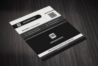 Black & White Business Card – Free Download | Arenareviews intended for Black And White Business Cards Templates Free