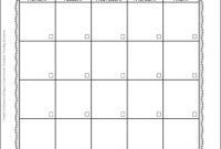 Blank Activity Calendar Template (7 Di 2020 regarding Blank Activity Calendar Template