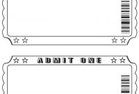 Blank Admission Ticket Template (3) | Professional Templates for Blank Admission Ticket Template