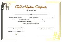 Blank Adoption Certificate – Trinity regarding Fake Birth Certificate Template