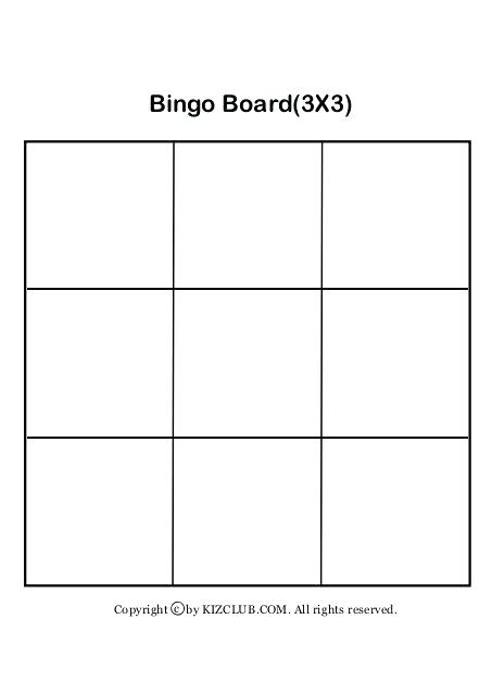 Blank Bingo Template Pdf (1 Di 2020 throughout Blank Bingo Template Pdf