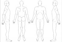 Blank Body Manikins, From Paper Questionnaire. | Download within Blank Body Map Template