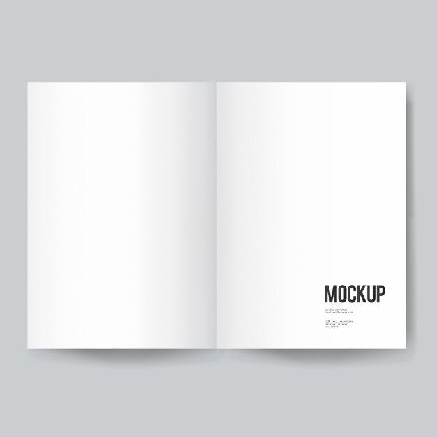 Blank Book Or Magazine Template Mockup | Free Psd File with regard to Blank Magazine Template Psd