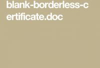 Blank-Borderless-Certificate.doc | Blanks, Templates for Borderless Certificate Templates