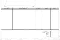 Blank Business Invoice And Payroll Check Template For for Blank Pay Stub Template Word