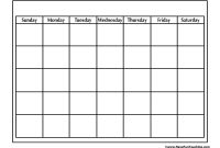 Blank Calendar • Have Fun Teaching pertaining to Blank Calander Template