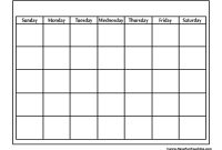 Blank Calendar • Have Fun Teaching with regard to Blank Calender Template