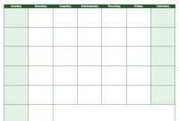 Blank Calendar Template – Free Printable Blank Calendars inside Blank One Month Calendar Template