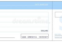 Blank Check Template. Business Cheque Book Design. Bank intended for Blank Business Check Template