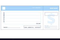 Blank Check Template Business Cheque Book Design with regard to Blank Business Check Template