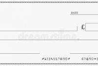 Blank Cheque Stock Illustrations – 1,683 Blank Cheque Stock pertaining to Blank Cheque Template Download Free