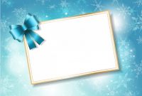 Blank Christmas Card On Bright Background | Free Vector within Blank Christmas Card Templates Free