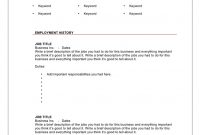 Blank Cv Template – Download Free Documents For Pdf, Word with Free Blank Cv Template Download