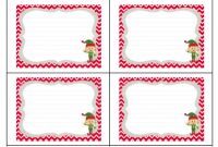 Blank Elf On The Shelf Cards, To Leave Your Kids Positive within Christmas Note Card Templates