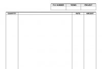Blank Invoice Template In Word And Pdf Formats inside Blank Sponsorship Form Template