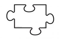 Blank Jigsaw Puzzle Template – Individual A4 Size Pieces in Blank Jigsaw Piece Template